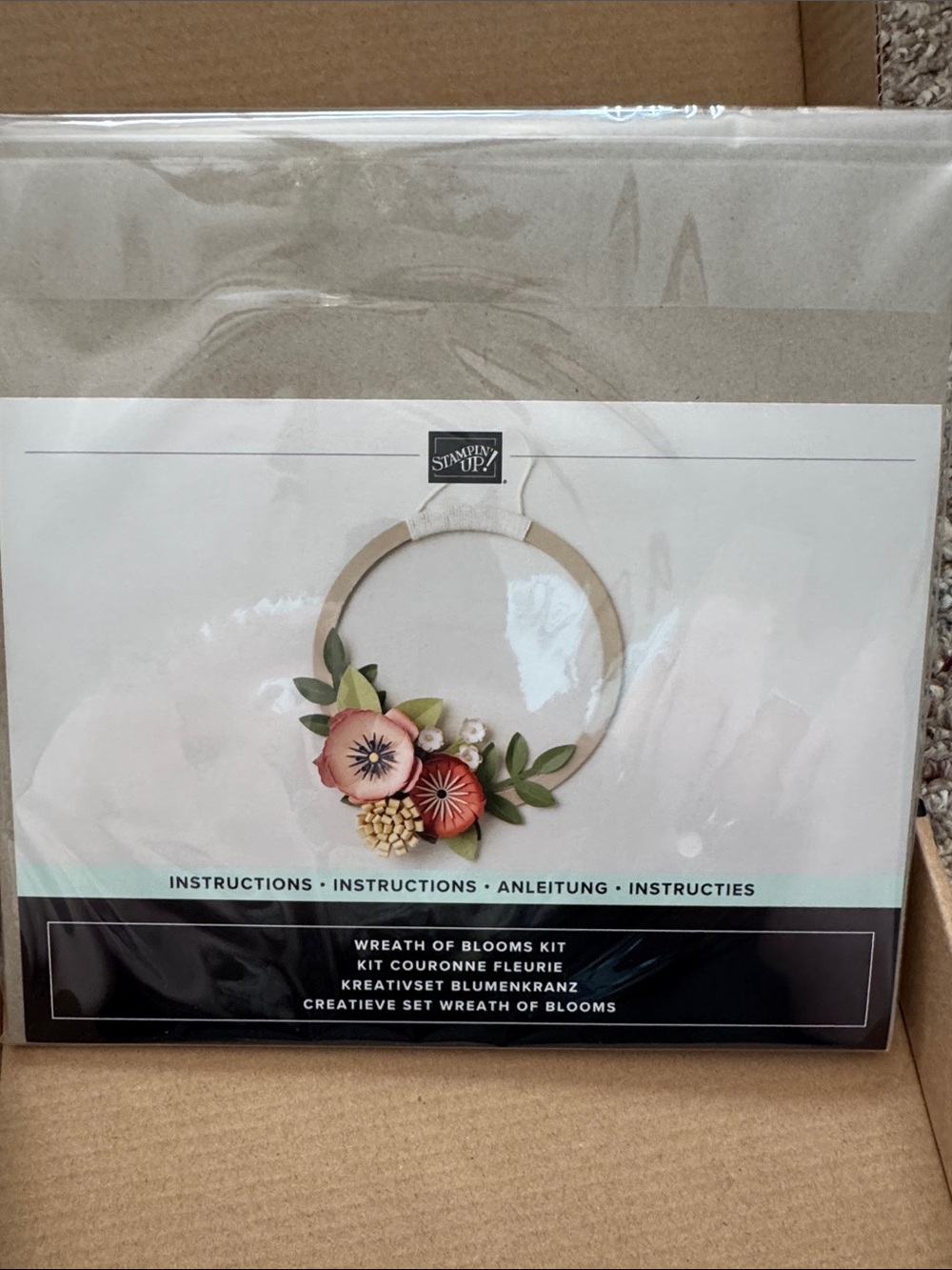 Stampin' Up! Pink and Green Floral Wreath Kit
